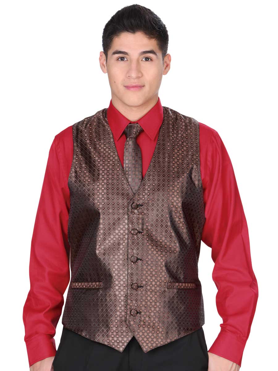 CHALECO DRESS EL GENERAL SS15-JS3 100% POLYESTER BROWN 34147