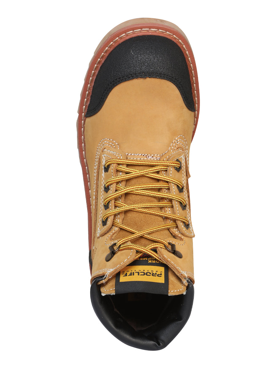 Procliff Protection Lace - Up Trabajo Zapato - Nobuk Miel 35218
