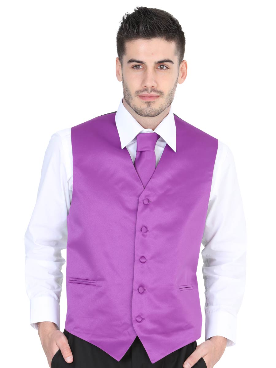 CHALECO EL GENERAL ELVESTTIESET 100% POLYESTER PURPLE 40319
