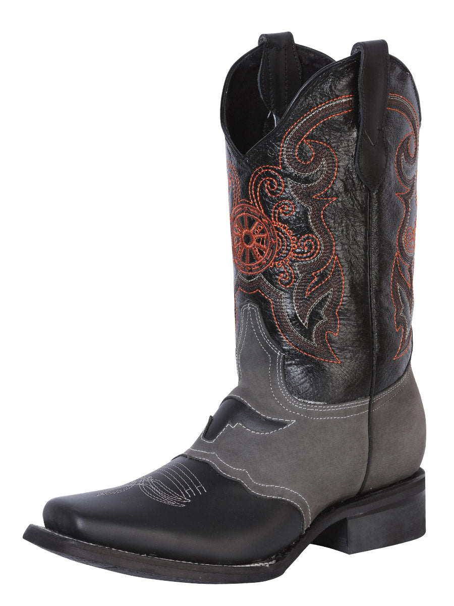 Bota Rodeo Edicion Limitada El General Edl-03-27 Crazy/crazy Negro/gris 40668