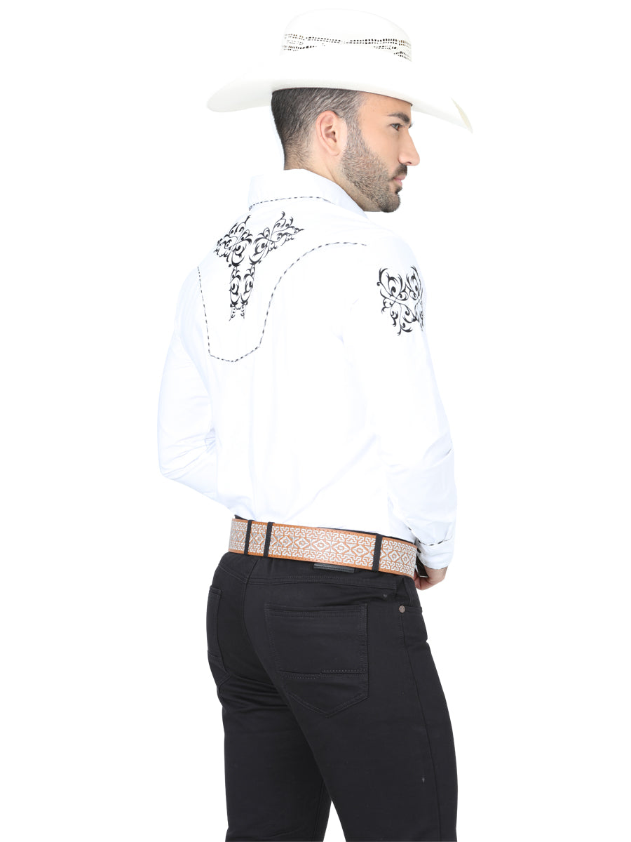 Camisa Vaquera Long Manga El General Mch-02-07 65% Poliéster 35% Algodon Blanco 40991