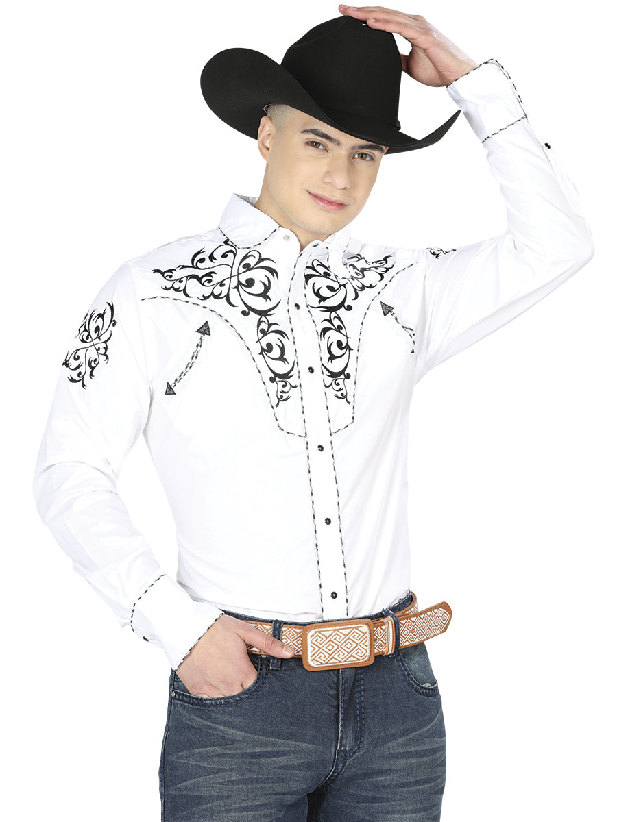 Camisa Vaquera Long Manga El General Mch-02-07 65% Poliéster 35% Algodon Blanco 40991