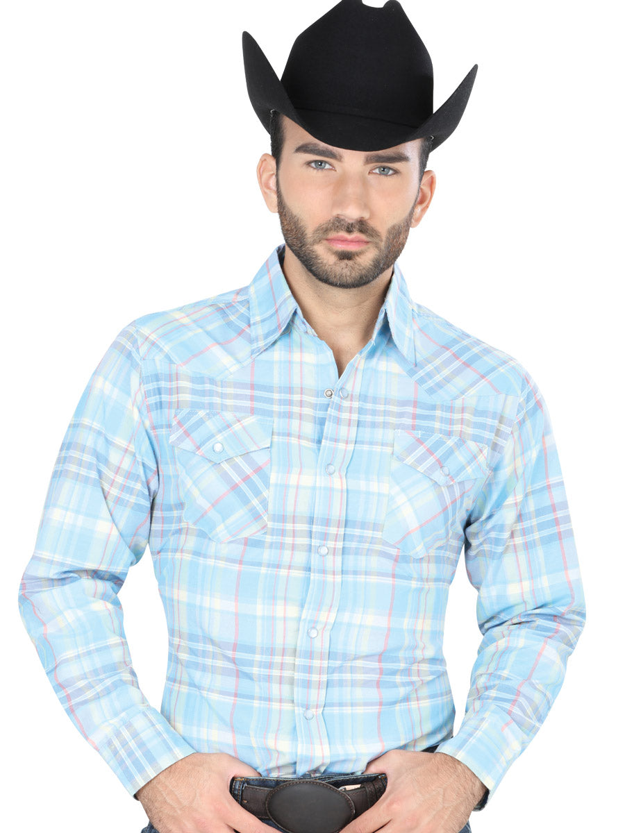 Camisa Vaquera M/ Larga El General S2018-5 60% Algodón 40% Poliéster Azul Cielo 41704