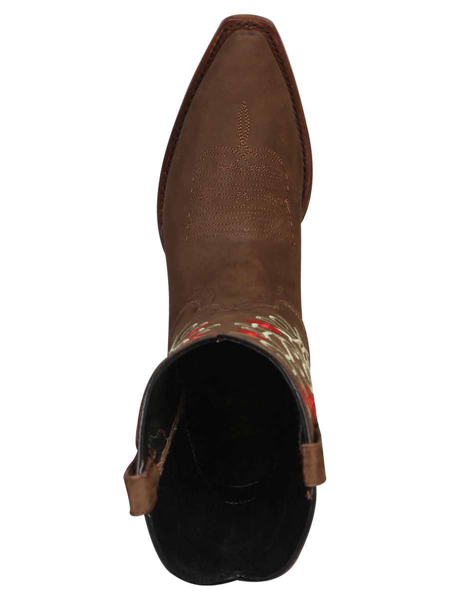 Bota Rodeo El General Sr-18-145 Piel Bovino Nobuck Camellolo 41789