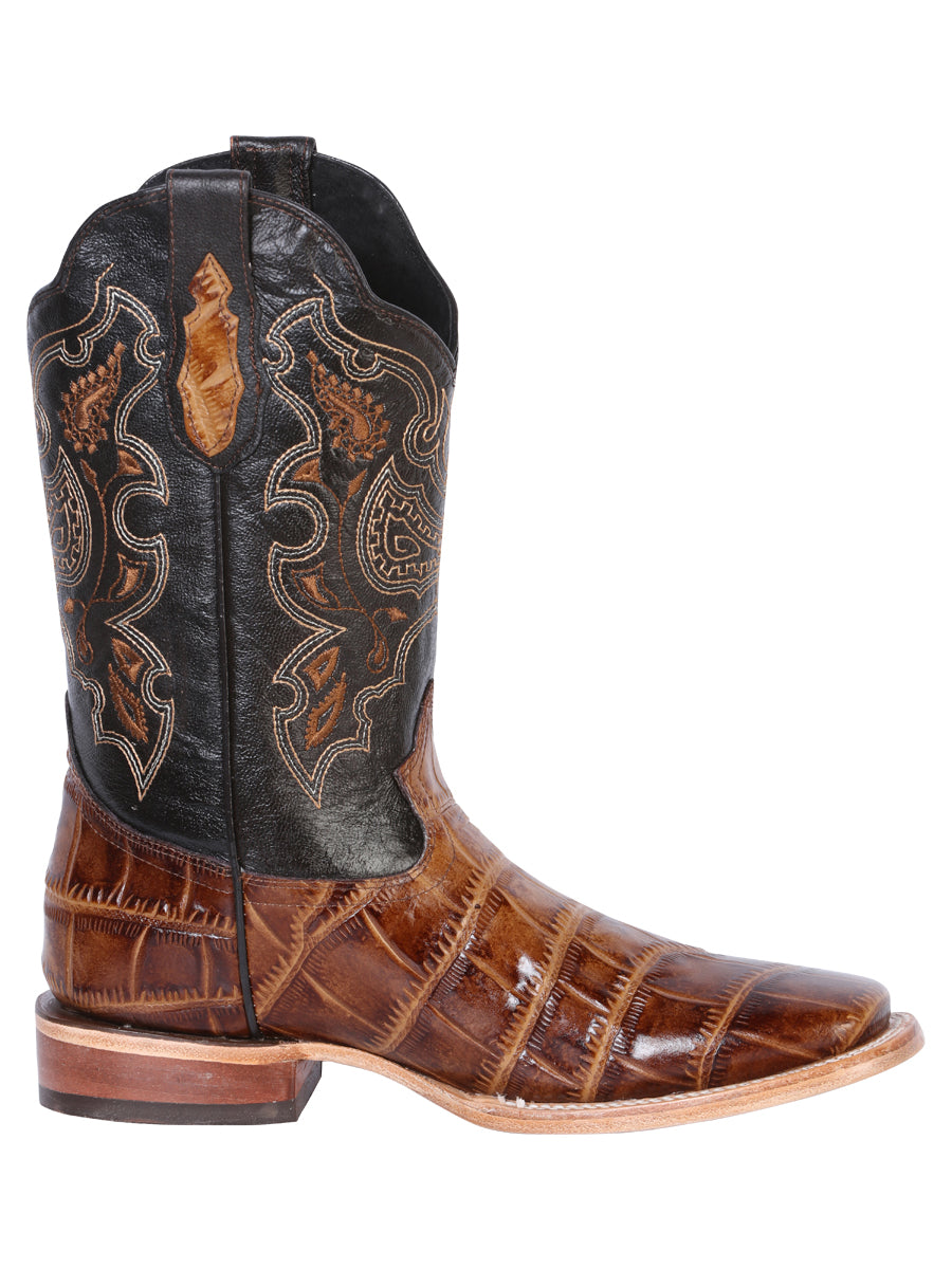 el General Rodeo Bota - Printed Caiman Light Café 41794