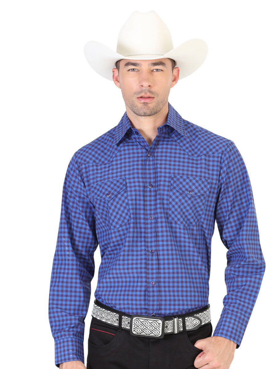 Camisa Vaquera M/ Larga El General 2019-56 55% Algodón 45%Polyester Azul Marino 42328