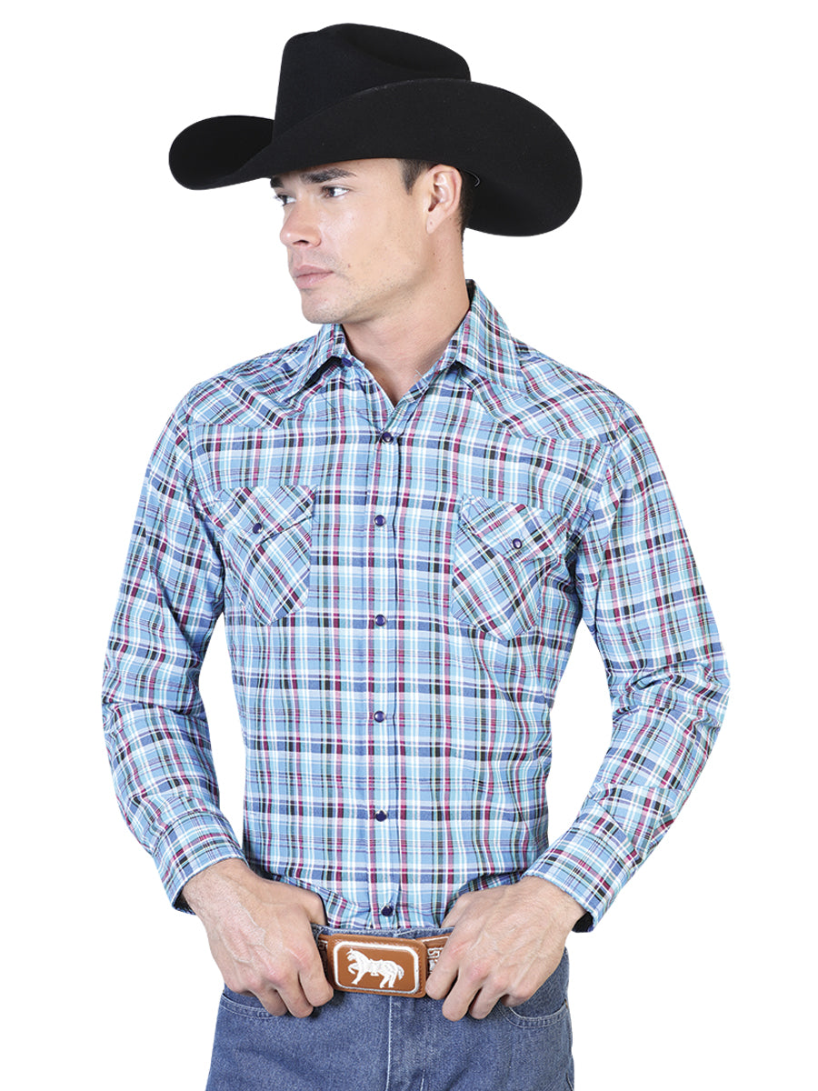 Camisa Vaquera Manga Larga El General 2019-73 55% Algodón 45%Polyester Verde 42463