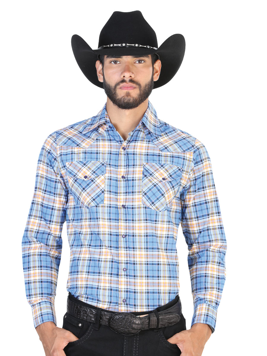 Camisa Vaquera Manga Larga El General 2019-86 55% Algodón 45%Poliéster Azul 42486
