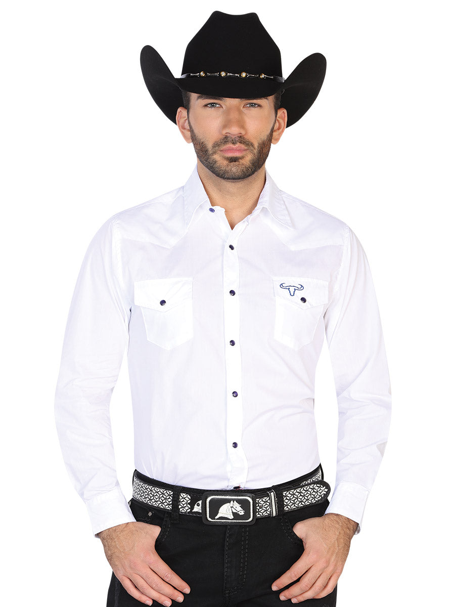 Camisa Vaquera M/ Larga El General 2019-106 55% Algodón 45%Poliéster Blanca 42525