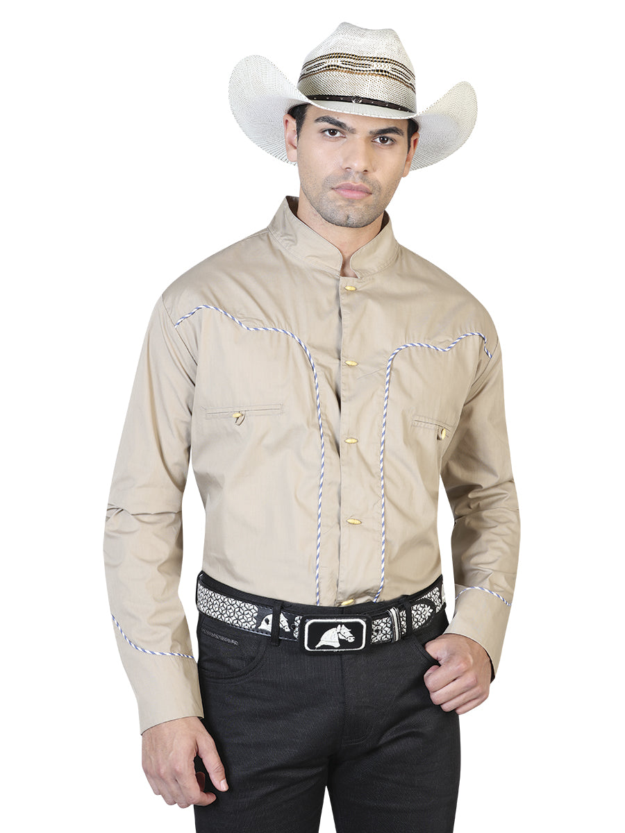 Camisa Charra El General 2019-107 55% Algodón 45%Poliéster Caqui 42528