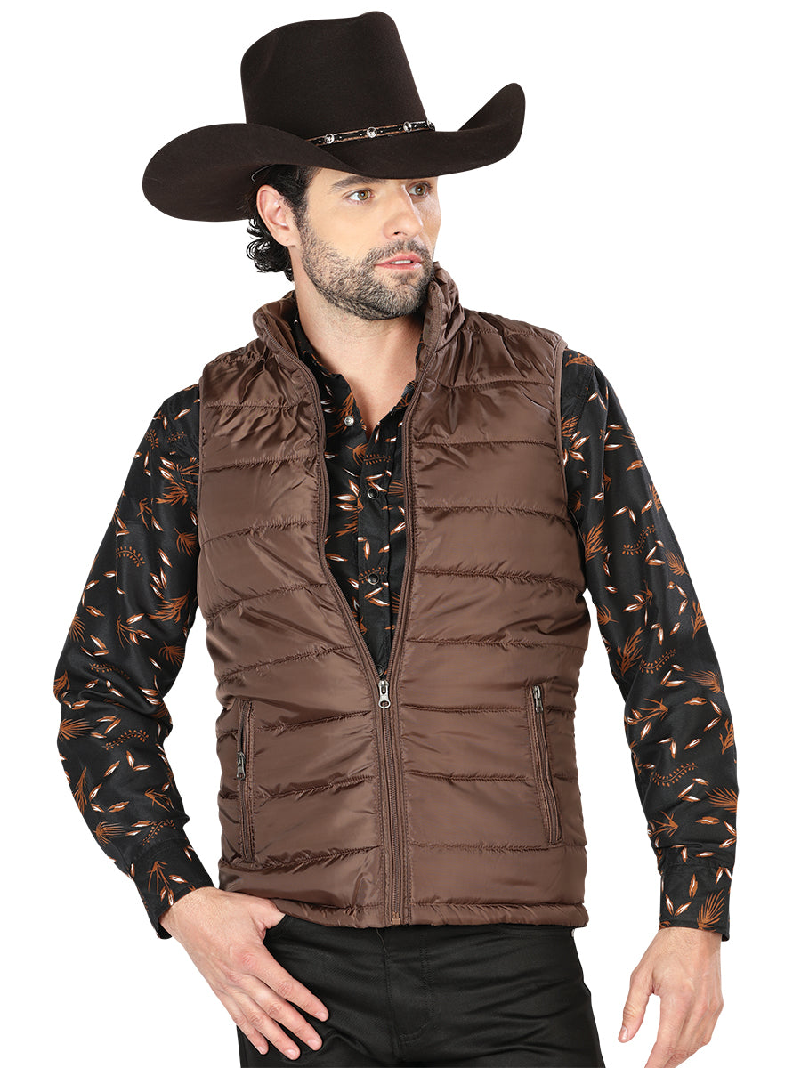 CHALECO CASUAL EL GENERAL 2019-211 100% POLIÉSTER CAFÉ/CAFÉ 42556