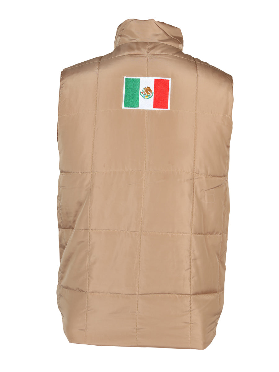 CHALECO CASUAL EL GENERAL 2019-212 100% POLIESTER CAQUI 42613