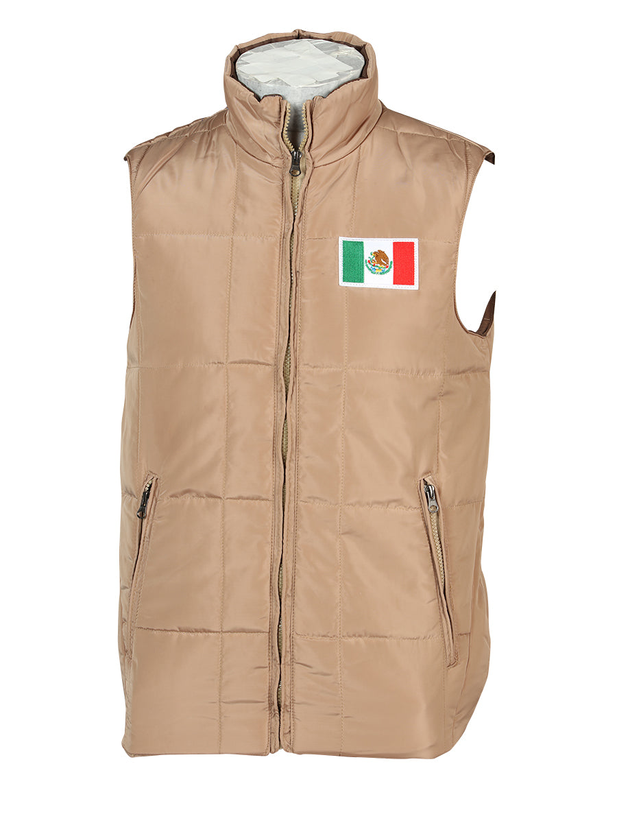 CHALECO CASUAL EL GENERAL 2019-212 100% POLIESTER CAQUI 42613