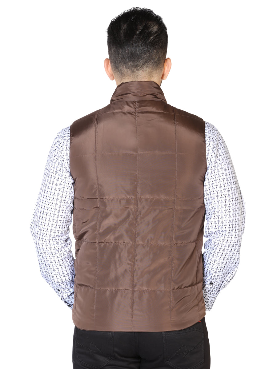 CHALECO CASUAL EL GENERAL 2019-211 100% POLIÉSTER CAQUI/CAFÉ 42614