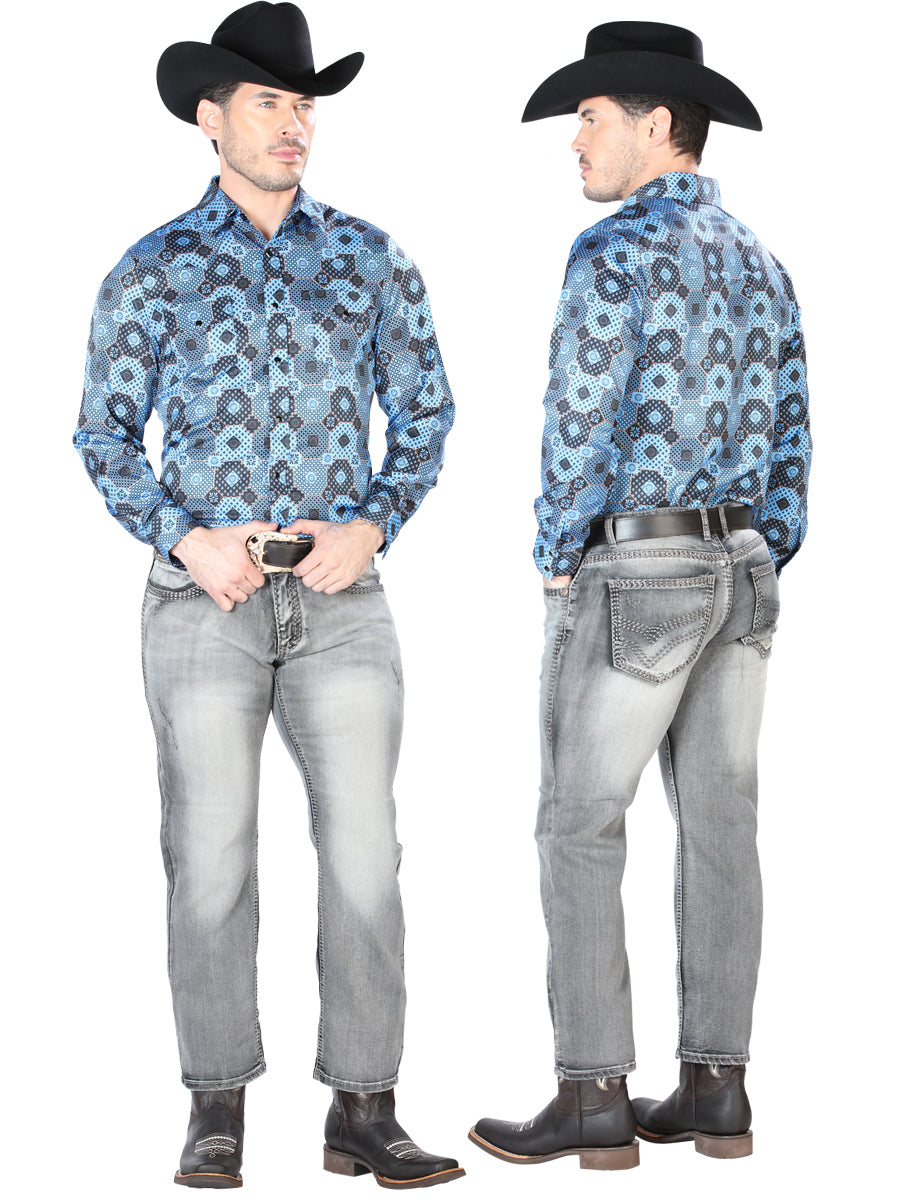 Pantalon Mezclilla El Senor De Los Cielos Bp-1103 97% Algodon 3% Spandex Lavado A La Piedra 42856