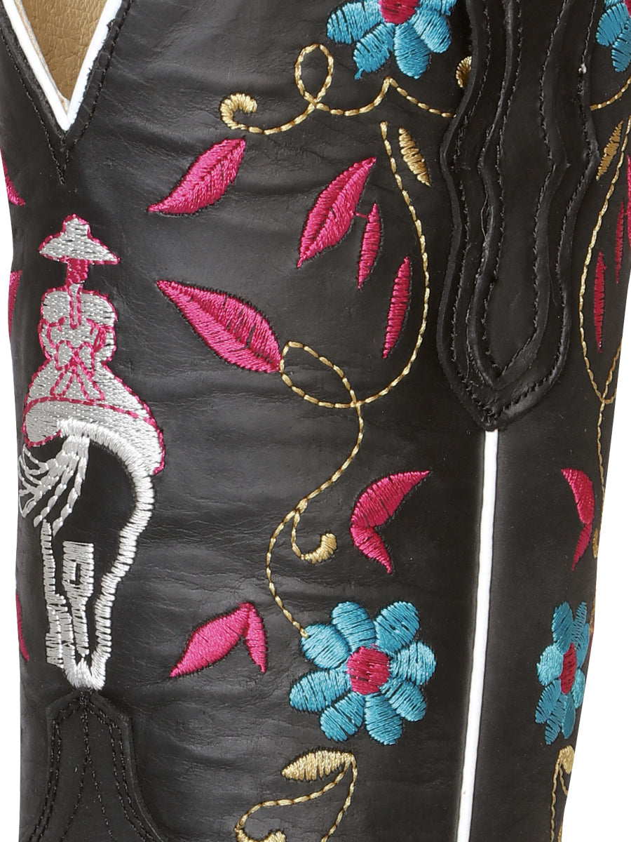 Bota Rodeo Dama El General Crazy Negro - Modelo 42976