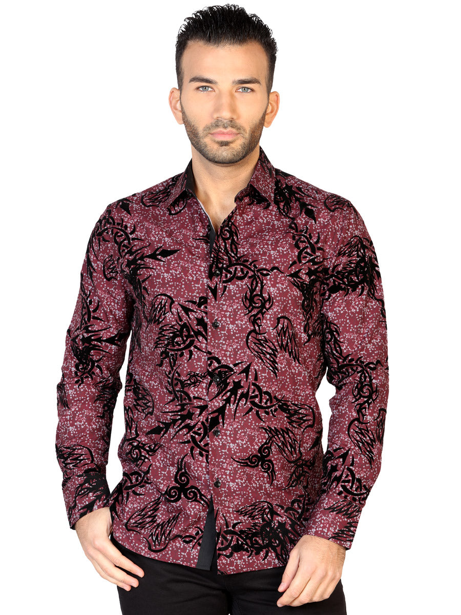 Camisa Casual El General Fl-03 100% Modal Vino 43133