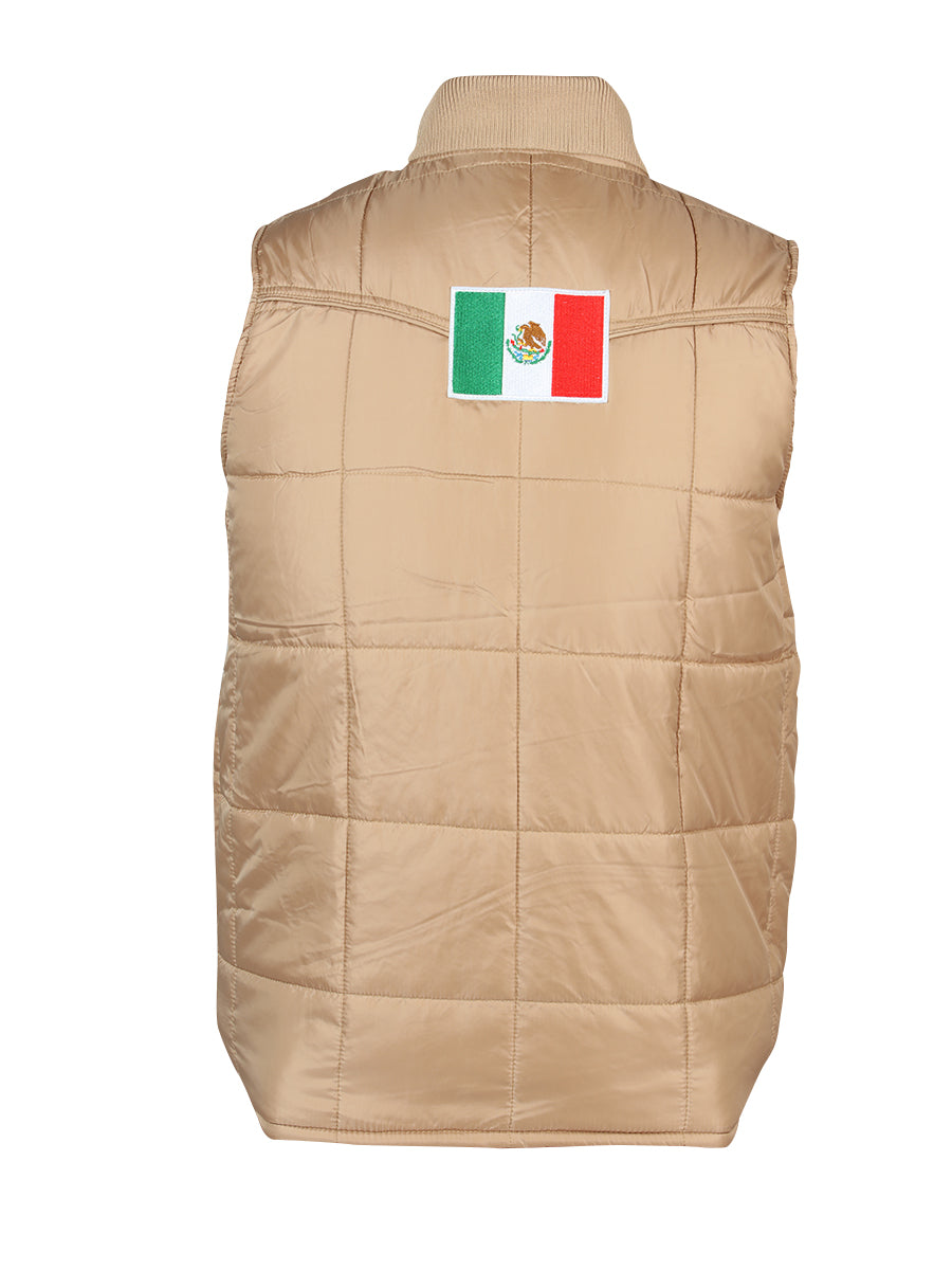CHALECO CASUAL EL GENERAL 2019-211 100% POLIÉSTER CAQUI/CAFÉ 43159