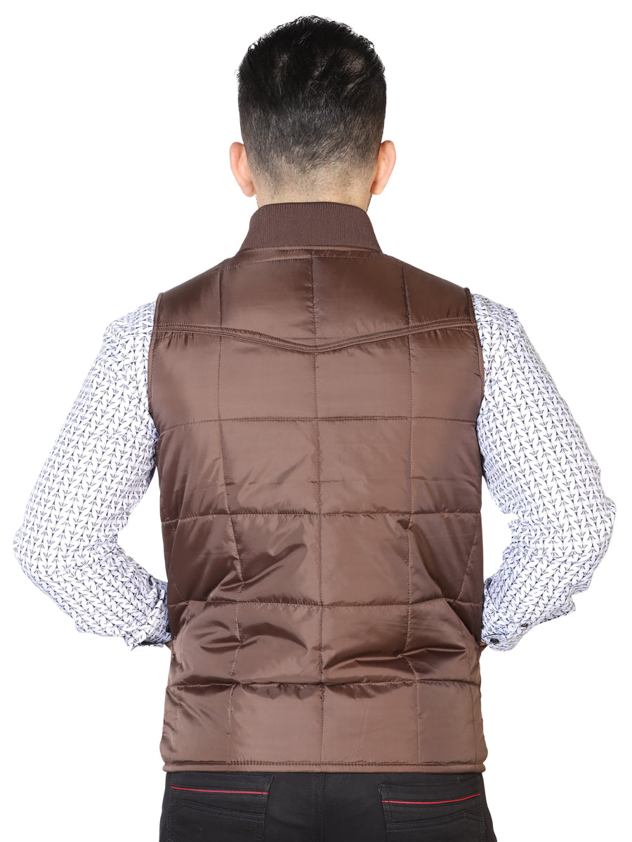 CHALECO CASUAL EL GENERAL 2019-173 100% POLIÉSTER Marrón 43160