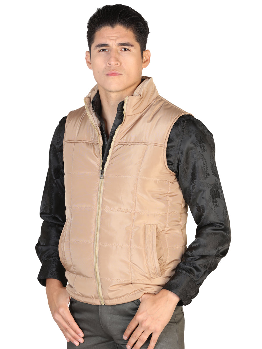 CHALECO CASUAL EL GENERAL 2019-211 100% POLIÉSTER CAQUI/CAFÉ 43162