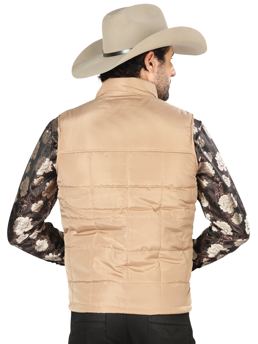 CHALECO CASUAL EL GENERAL 2019-211 100% POLIÉSTER CAQUI/CAFÉ 43162