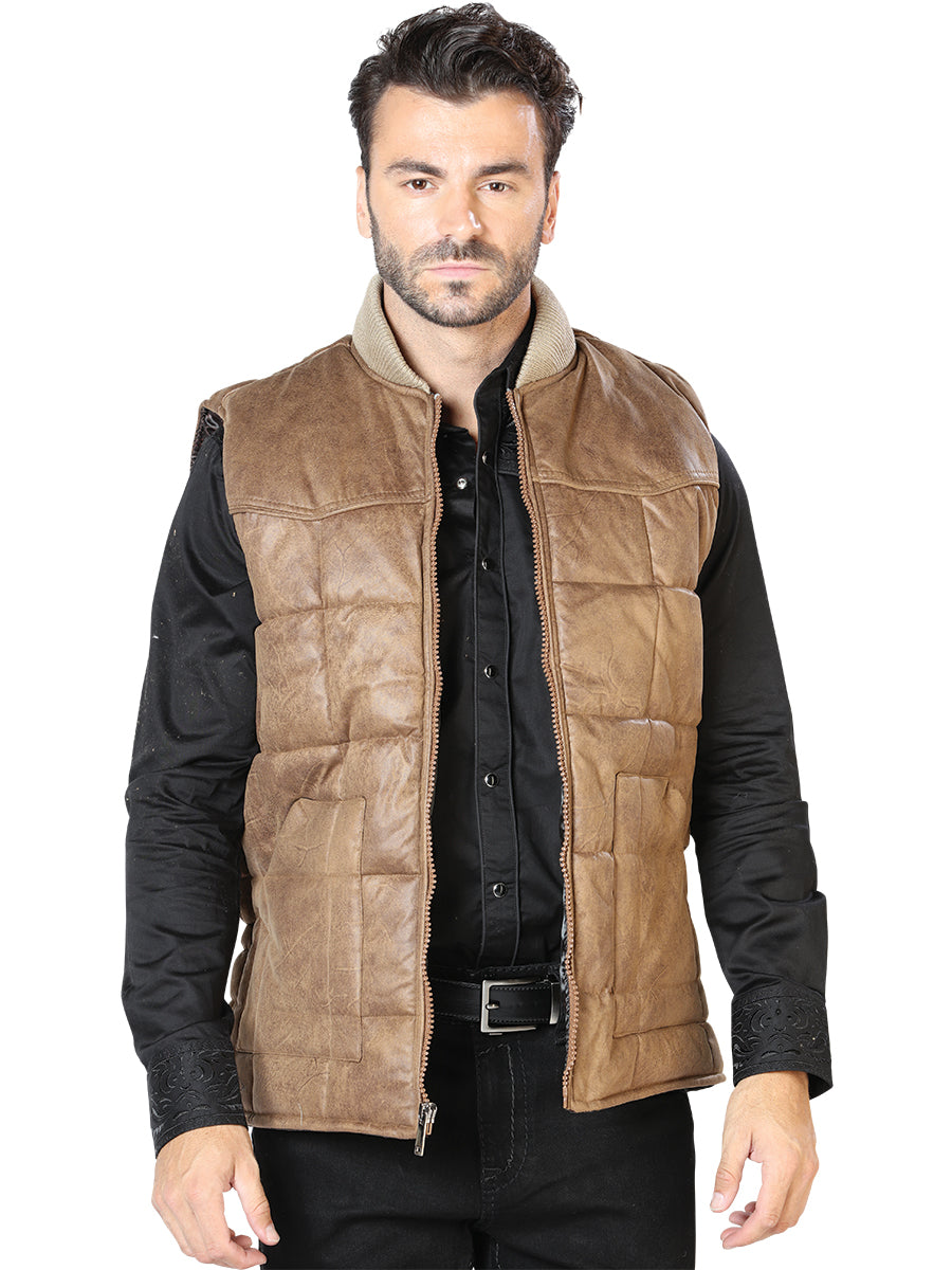 Chaleco El General Terciopelo Tan 43318