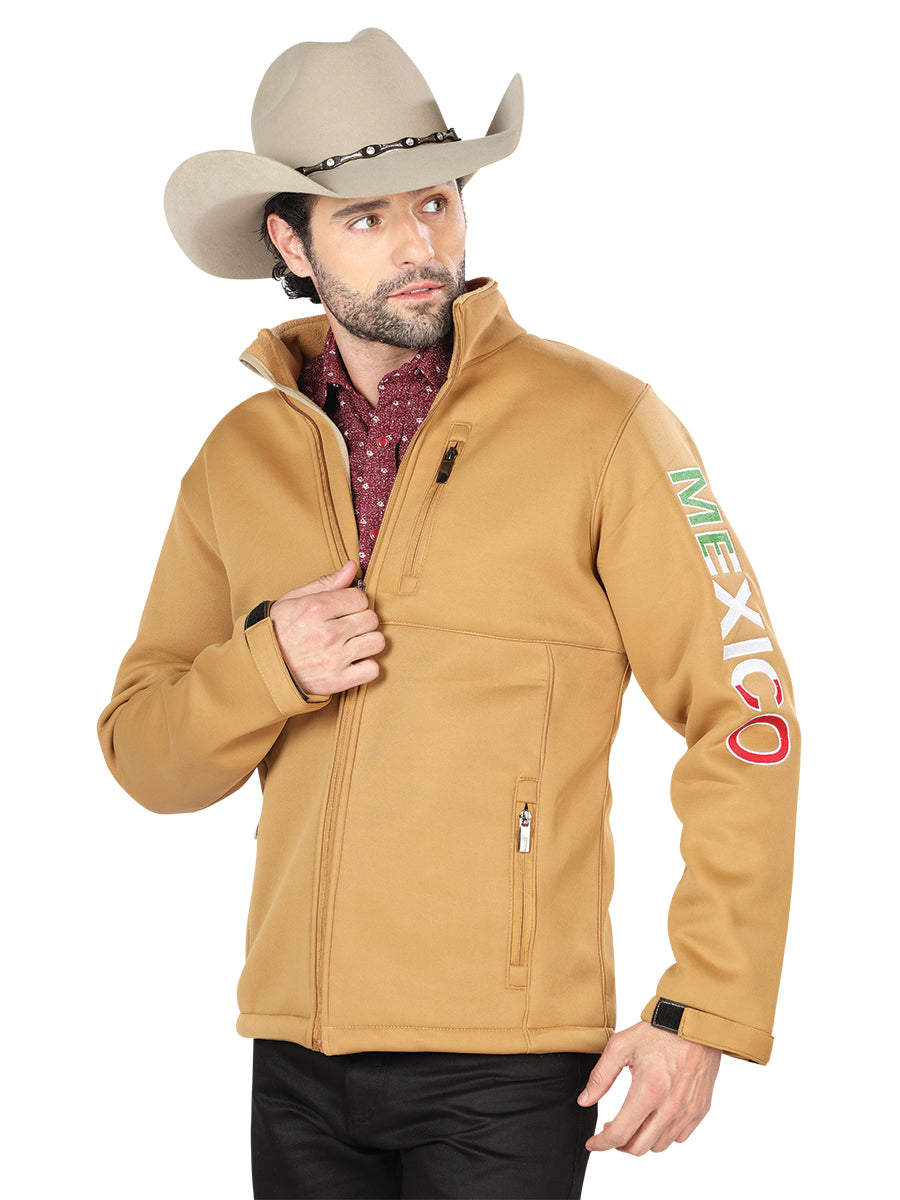 Chamarra El General Polar Bonded Hombre 100% Poliéster Caqui 43330