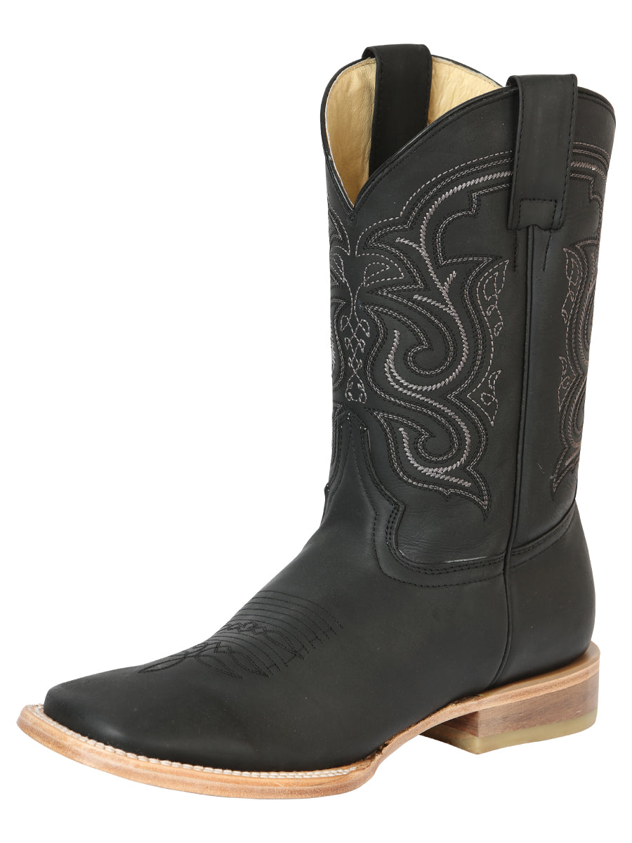 el General Rodeo Bota - Loco Piel - Negro 43534