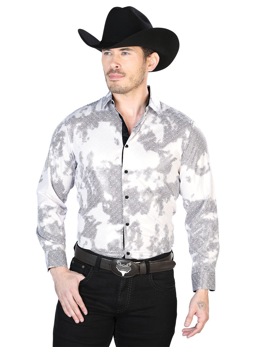Camisa Casual Manga L El Señor De Los Cielos Wh7-310 97% Poliéster 3% Elastano Blanco 43783