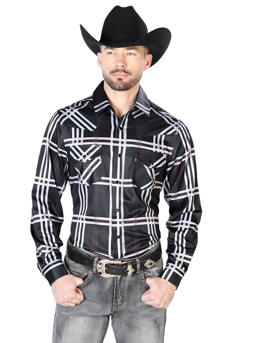 Camisa Casual El General 12 Negro/Rayas 43927