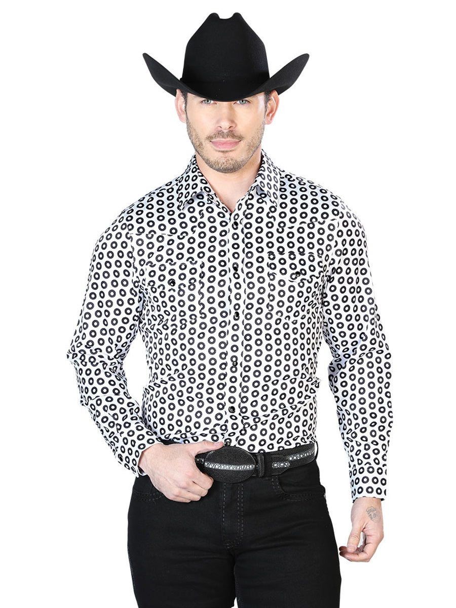 Camisa Casual Manga Larga El Señor De Los Cielos 23 97%Poliéster 3%Lycra Marrón/Beige 43938