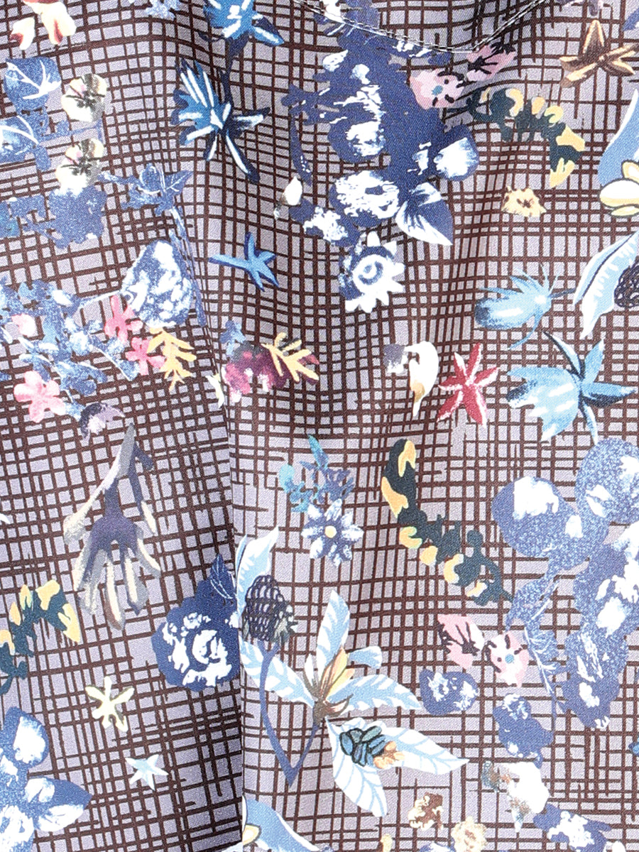 Camisa Casual Manga Larga El Señor De Los Cielos 38 97%Poliéster 3%Lycra Marino Floral 43953
