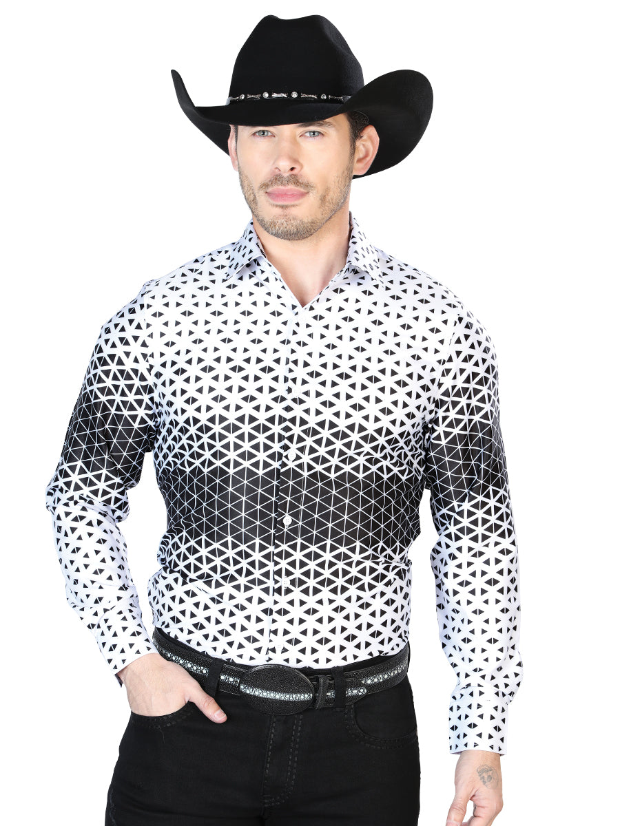Camisa Casual L/ Manga El Señor De Los Cielos 3 97%Poliéster 3%Lycra Gris 43988