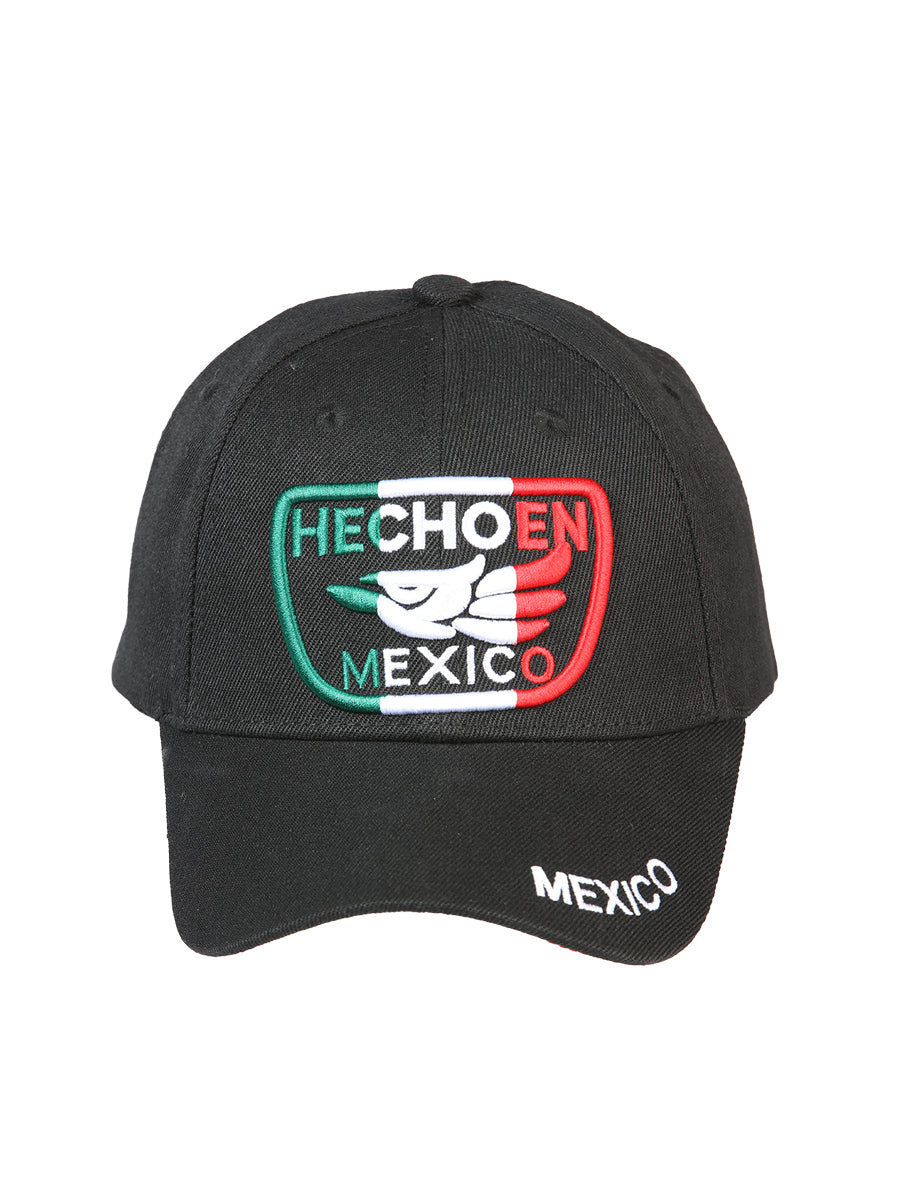 Gorra El General Hecho En Mexico Tela Negro/tricolor 44373