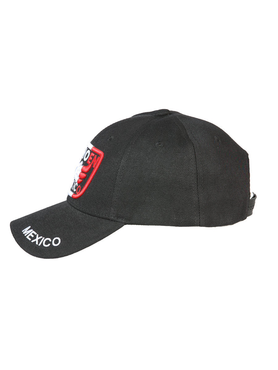 Gorra El General Hecho En Mexico Tela Negro/tricolor 44373