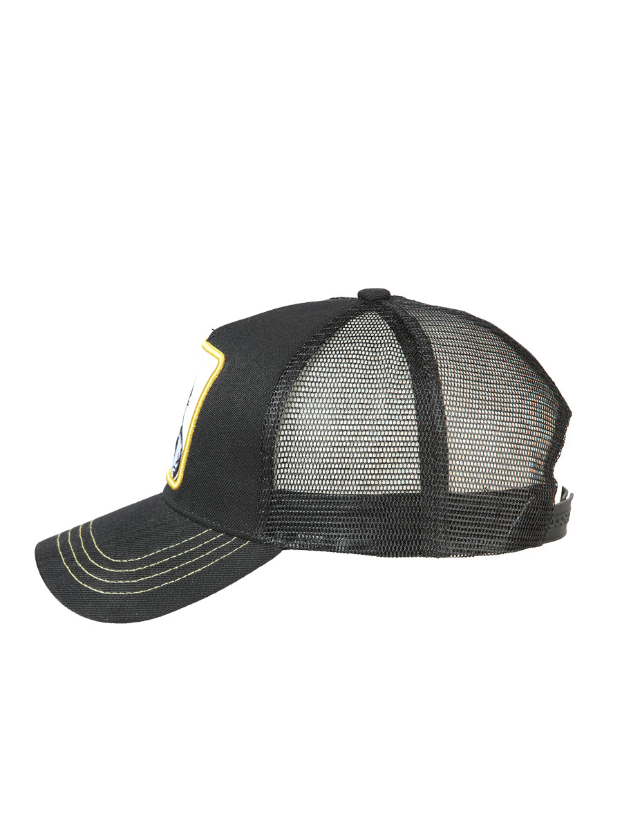 Gorra El General Caballo Tela Negro/amarillo 44374