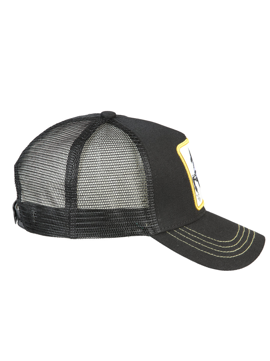 Gorra El General Caballo Tela Negro/amarillo 44374