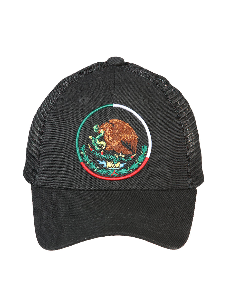 Gorra El General Mexico-escudo Tela Negro/tricolor 44375