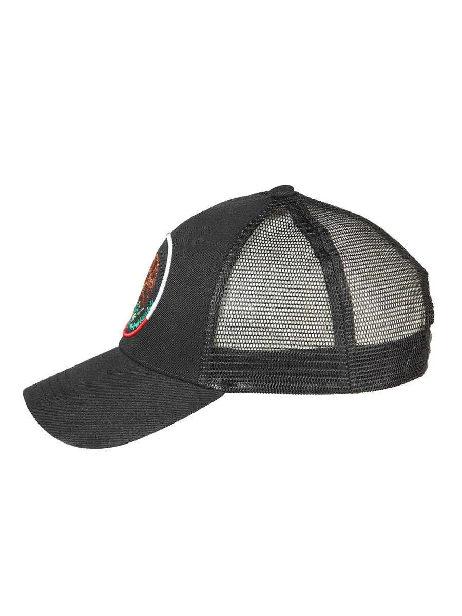 Gorra El General Mexico-escudo Tela Negro/tricolor 44375