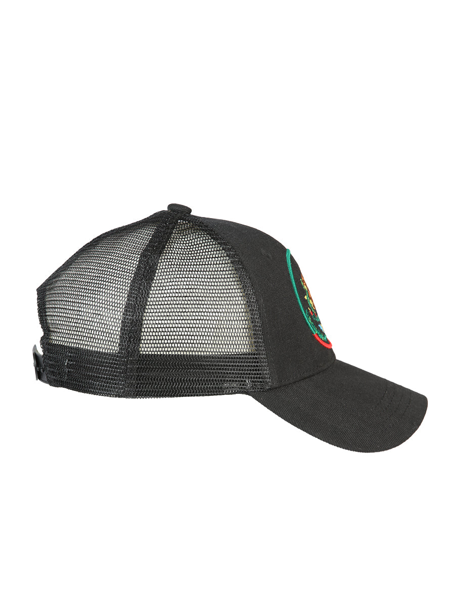Gorra El General Mexico-escudo Tela Negro/tricolor 44375