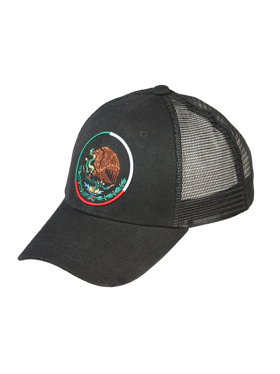 Gorra El General Mexico-escudo Tela Negro/tricolor 44375