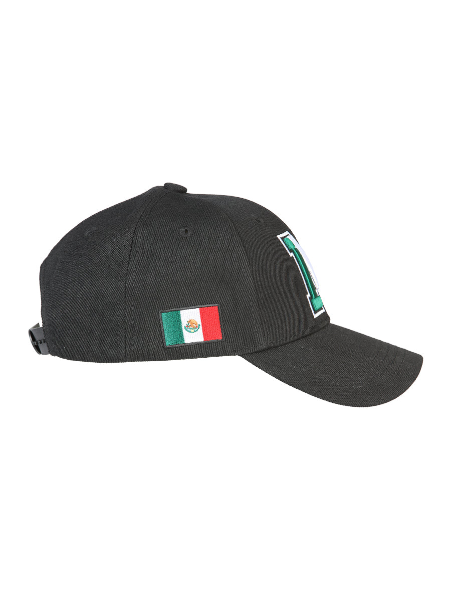 Gorra El General Letra M Tela Negro/tricolor 44384