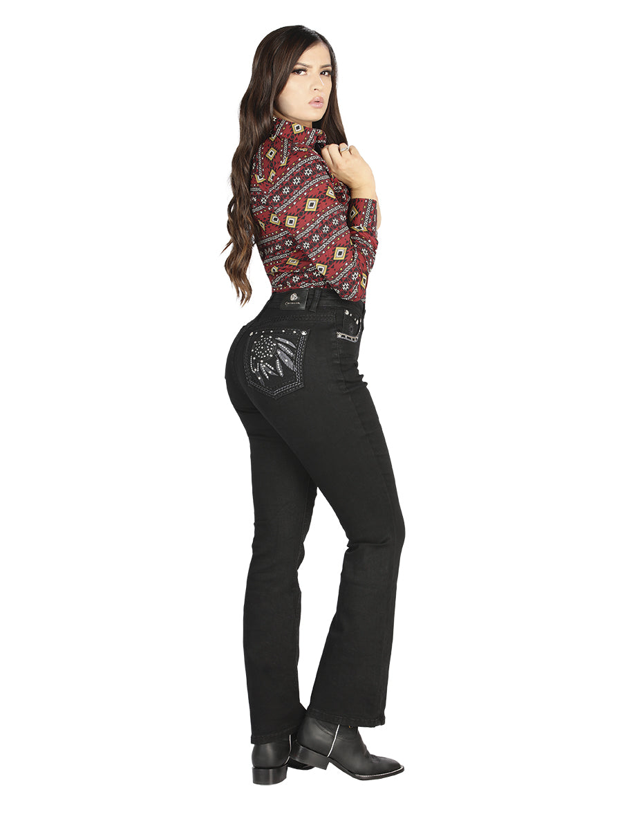 Pantalon Centenario Zd-32 Mezclilla Negro 44825