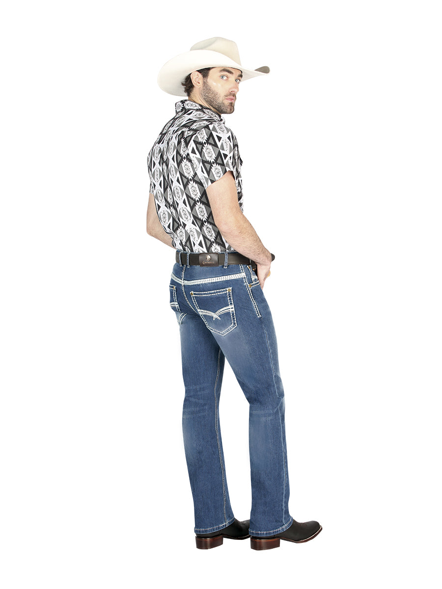 Pantalon Centenario Zd-1005 Mezclilla Azul Obscuro 44845