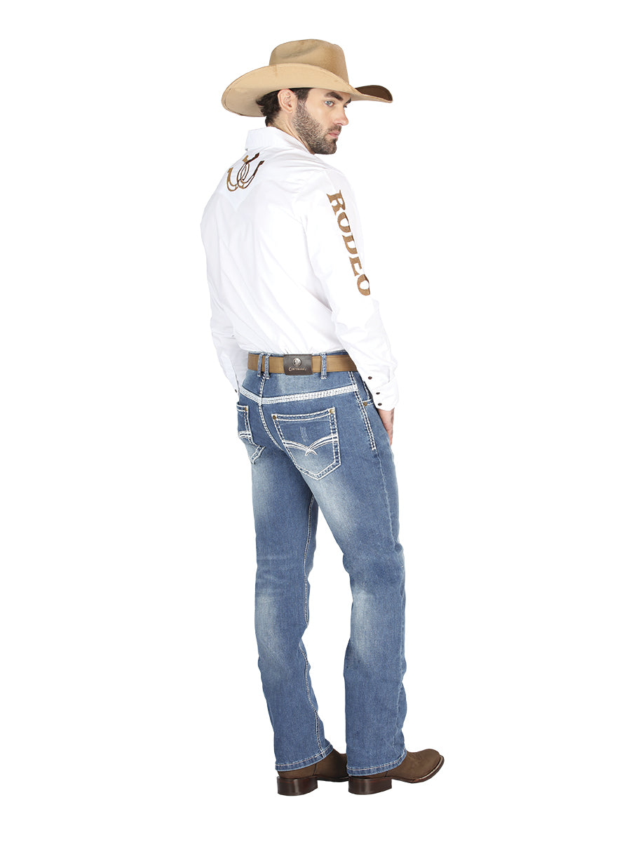Pantalon Centenario Zd-1005 Mezclilla Azul 44846