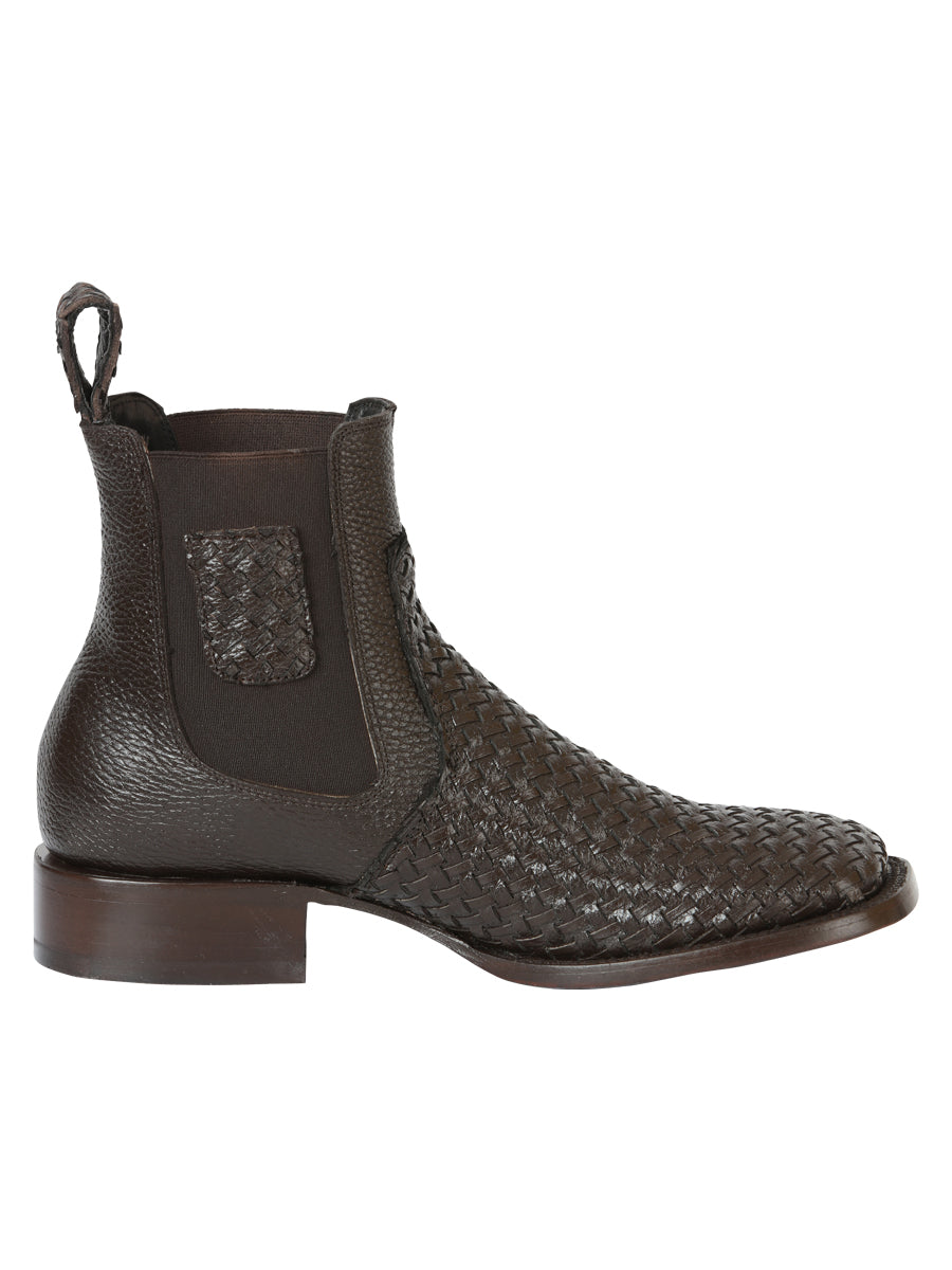 el General Caballero Rodeo Café Petatillo Woven Tobillo Botas 45177
