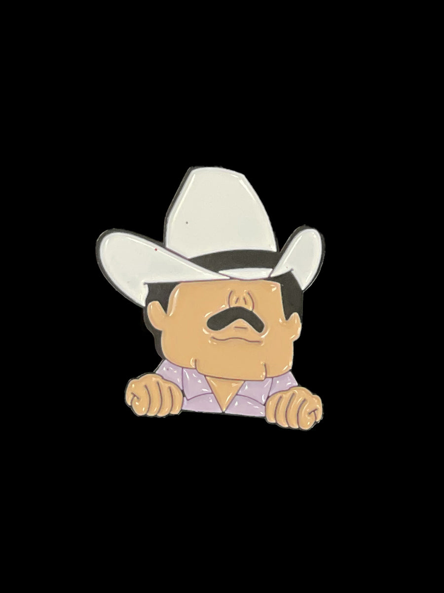 Pin El General Vaquero Metal Blanco 45236