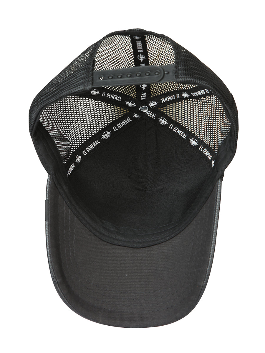 Gorra El General Gallo Tela Negro 45256