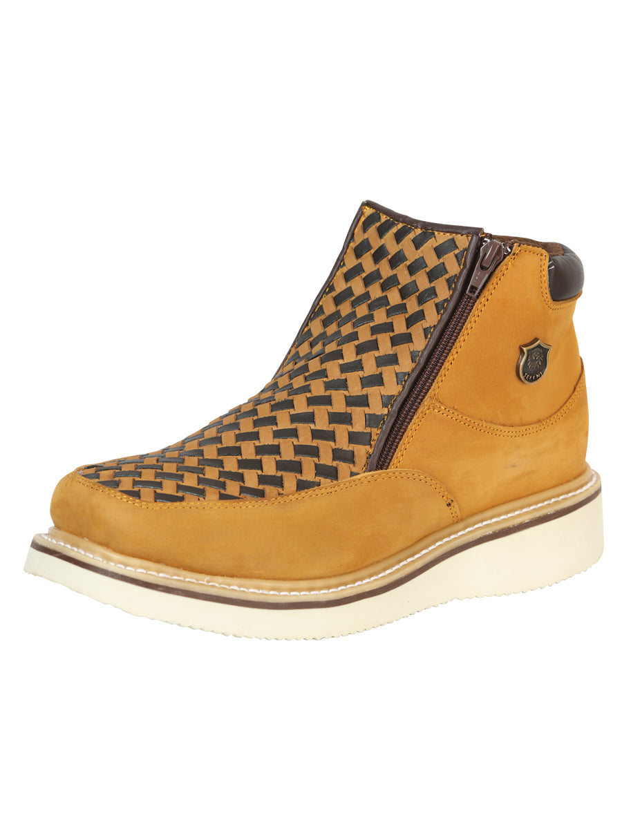 Bota Vaquera Caballero El General Piel Vacuna Miel - Modelo 45396