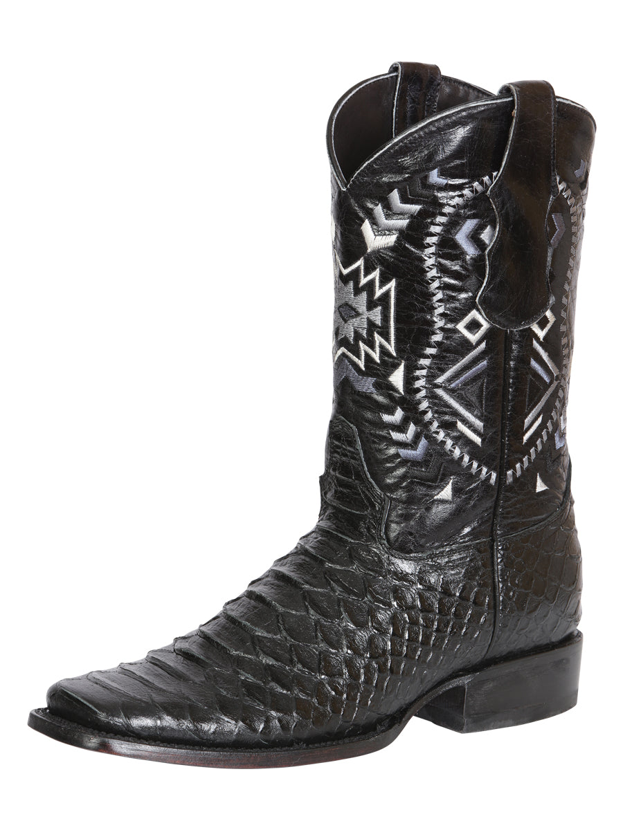 Bota Vaquera Rodeo El General para Hombre - Negro - Modelo 45398